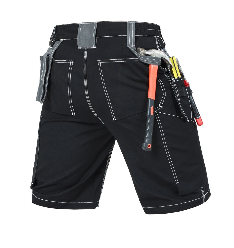 Men's Multi-Pocket Work Cargo Pants & Shorts | Polycotton Twill Mechanic Workwear — S to 3XL