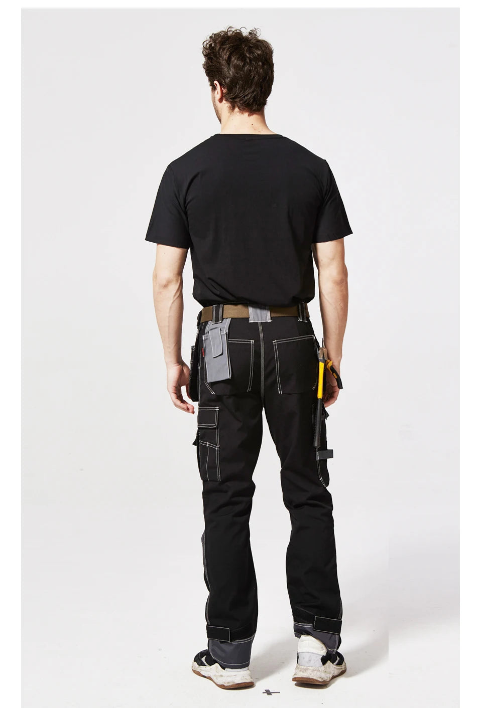 Men's Multi-Pocket Work Cargo Pants & Shorts | Polycotton Twill Mechanic Workwear — S to 3XL