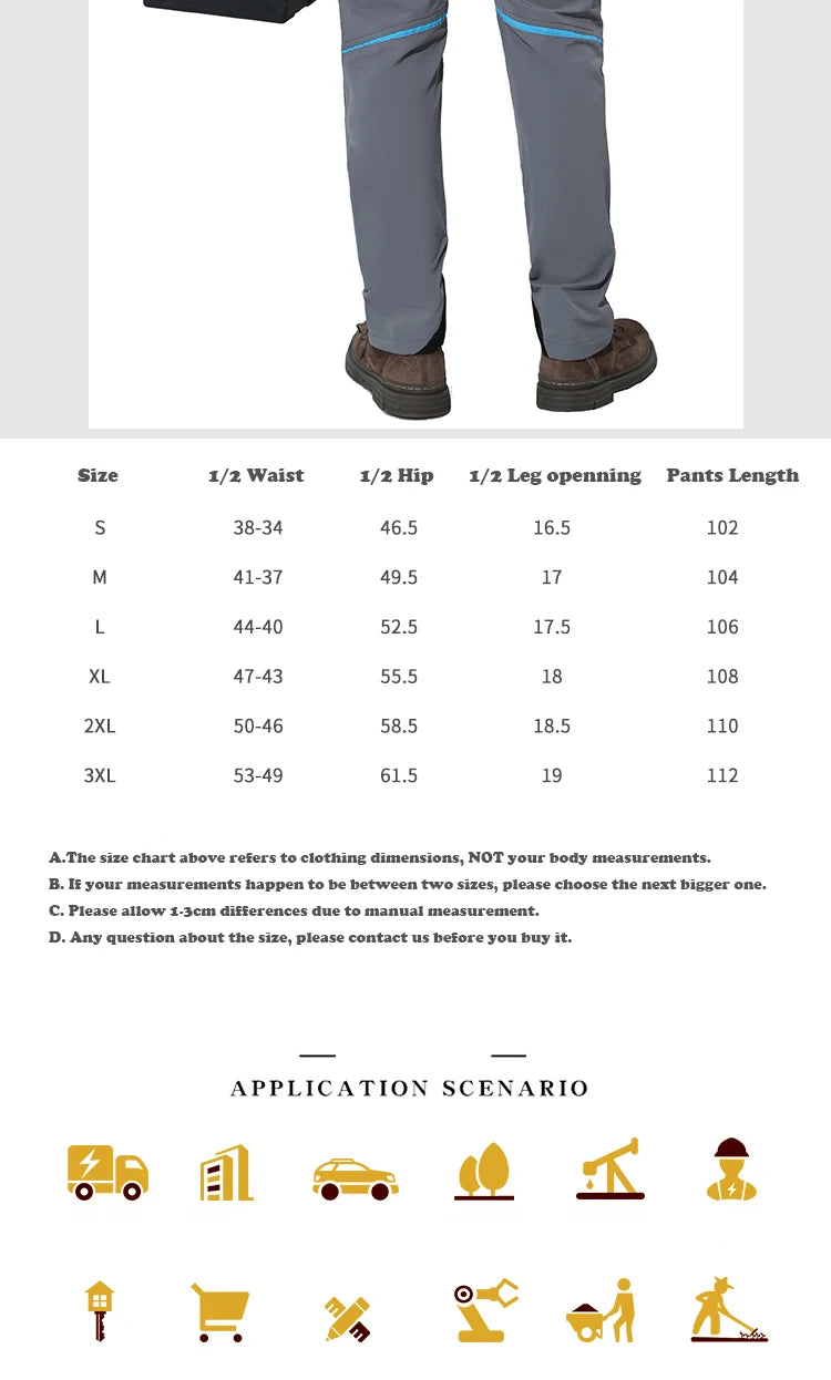 Pro Knee Pad Work Pants | Polycotton Twill Trousers with EVA Knee Pads & Reflective Tapes