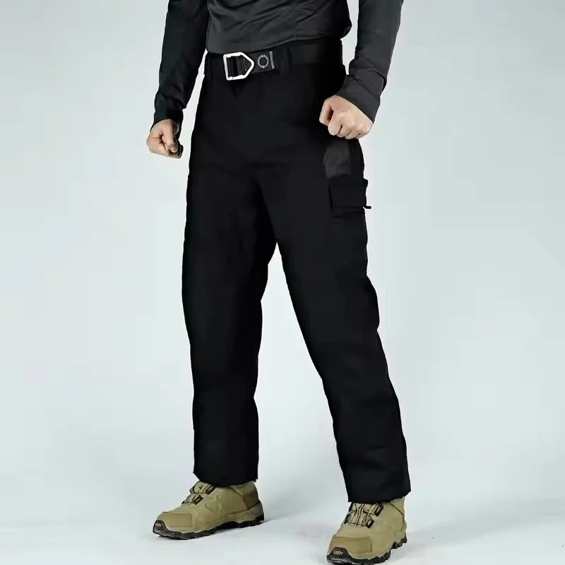 Men's Waterproof Multi-Pocket Cargo Pants | Straight-Leg Work & Outdoor Trousers — S to 3XL