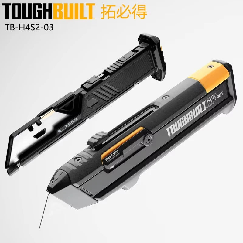 ToughBuilt Utility Knives & Replacement Blades | Auto-Load, Folding, Electrician & Scraper Models
