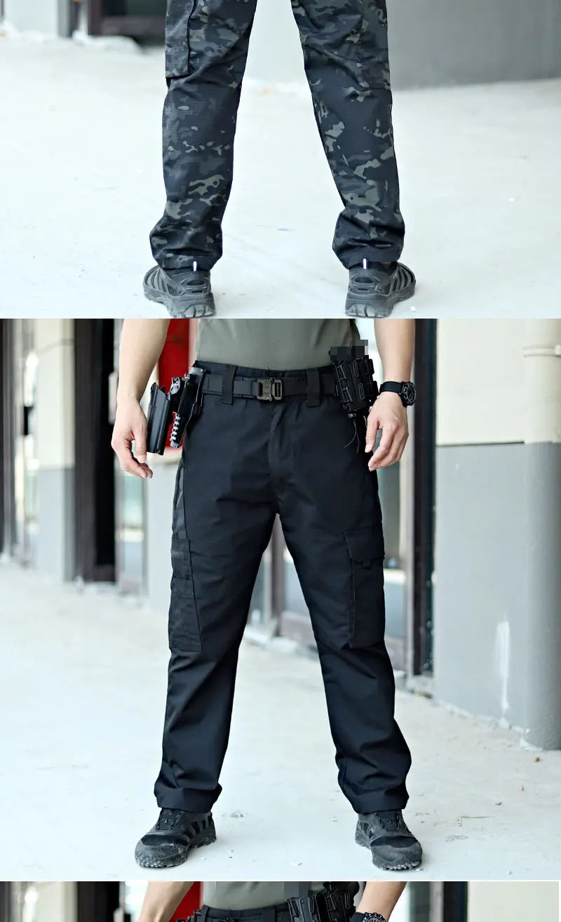 Pro Tactical Cargo Work Pants | Waterproof Multi-Pocket Trousers for Outdoor & Workwear
