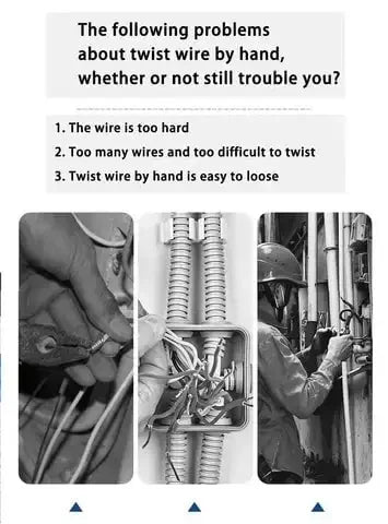 Stainless Steel Wire Twisting Tool for Power Drills | Electrician's 1/4" Hex Shank Cable Twister