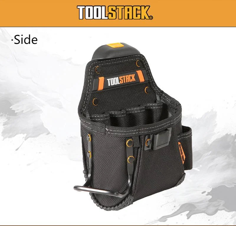 TOOLSTACK compact utility tool pouch with quick-clip belt hook