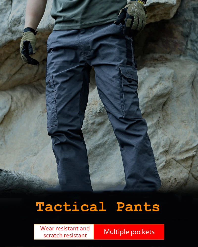 Pro Tactical Cargo Work Pants | Waterproof Multi-Pocket Trousers for Outdoor & Workwear