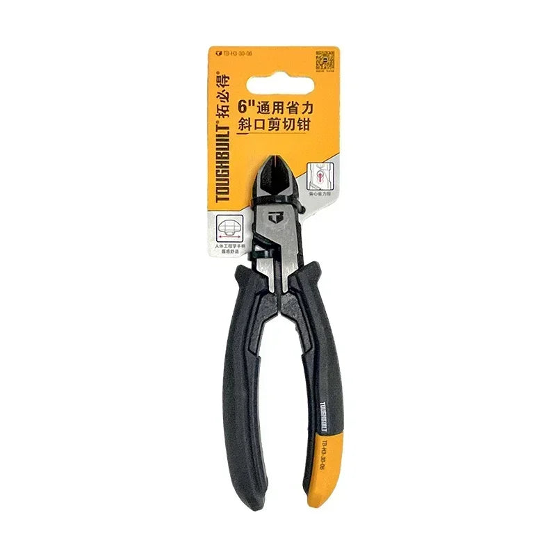 ToughBuilt 6" Diagonal Cutting Pliers | Labor-Saving General Purpose Hand Tool | TB-H3-30-06