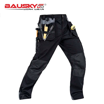 Men's Multi-Pocket Work Cargo Pants & Shorts | Polycotton Twill Mechanic Workwear — S to 3XL