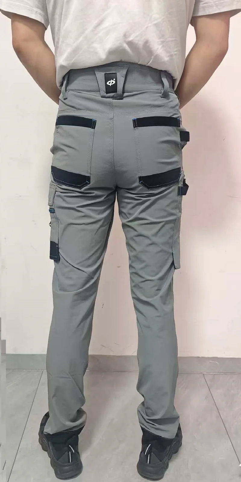 Men's Multi-Pocket Mechanic Work Pants | Wear-Resistant Cargo Trousers with Optional Kneepads — S to 3XL