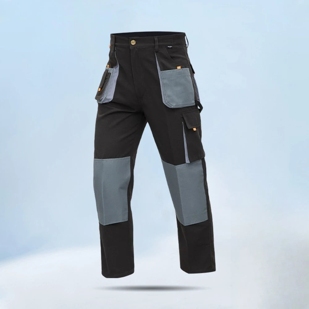 Pro Multi-Pocket Cargo Work Pants | Polycotton Safety Trousers for Construction & Factory