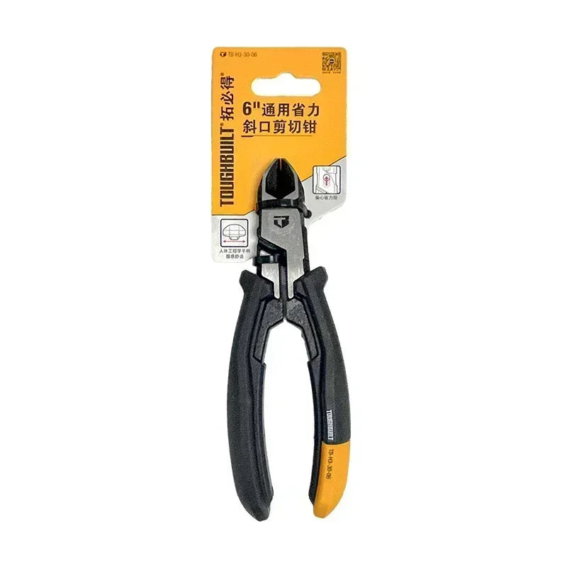 ToughBuilt 6" Diagonal Cutting Pliers | Labor-Saving General Purpose Hand Tool | TB-H3-30-06