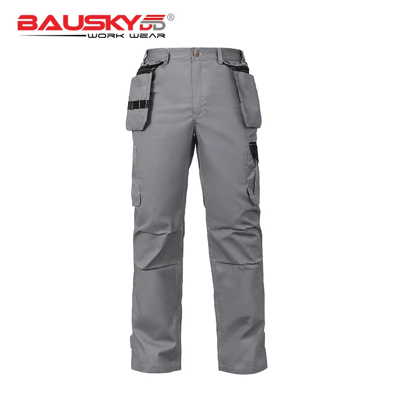 Men's Multi-Pocket Work Cargo Pants & Shorts | Polycotton Twill Mechanic Workwear — S to 3XL