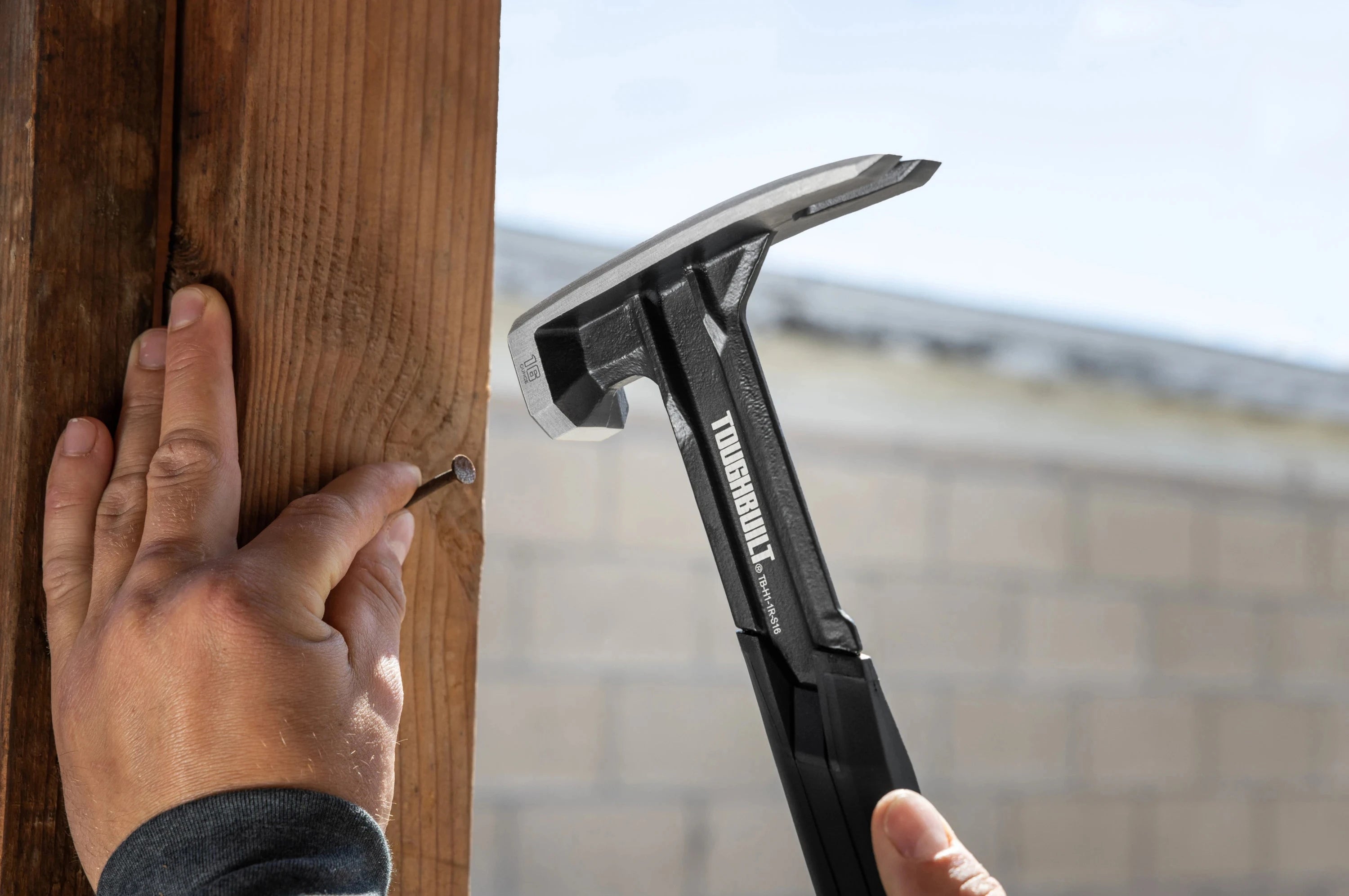 ToughBuilt Steel Rip Hammer | Titanium Steel Claw Hammer with Magnetic Nail Starter — 16 oz & 18 oz