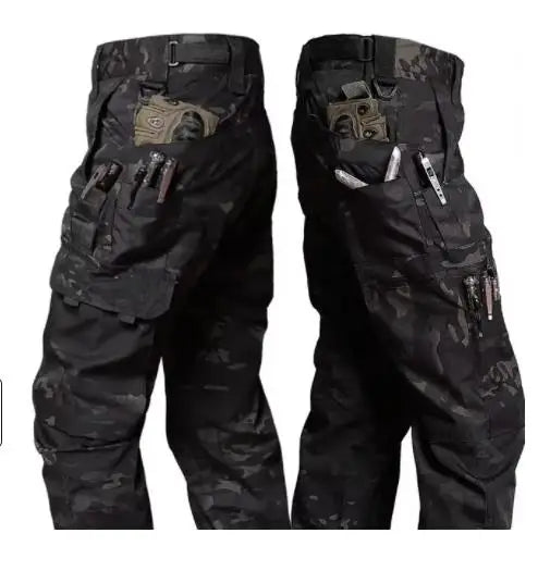 Pro Wear-Resistant Cargo Work Pants | Multi-Pocket Tactical Trousers for Outdoor & Daily Wear