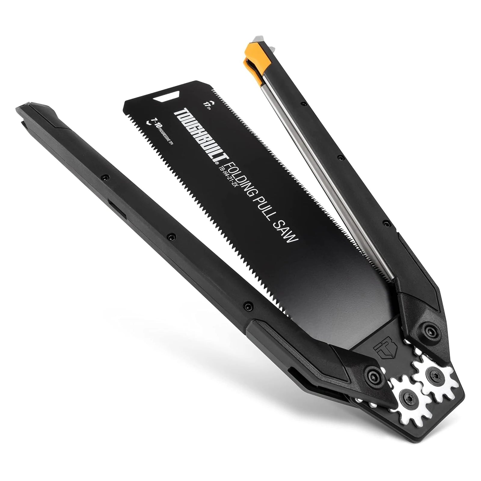 ToughBuilt Folding Pull Saw | Double-Edge Blade with In-Handle Storage | TB-H4-21-2X