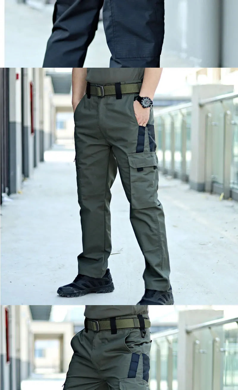 Pro Tactical Cargo Work Pants | Waterproof Multi-Pocket Trousers for Outdoor & Workwear