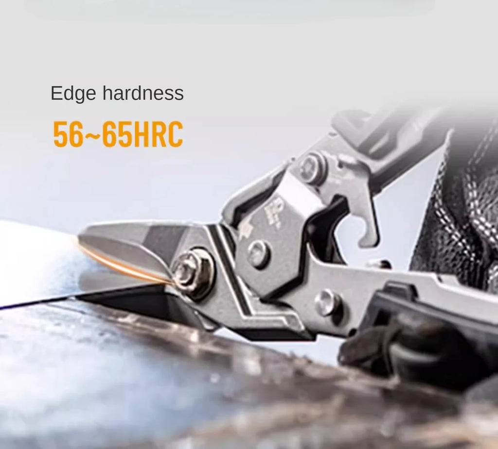 ToughBuilt Aviation Snips | Carbon Steel Cut Shears — Left, Right, Straight & Offset Long