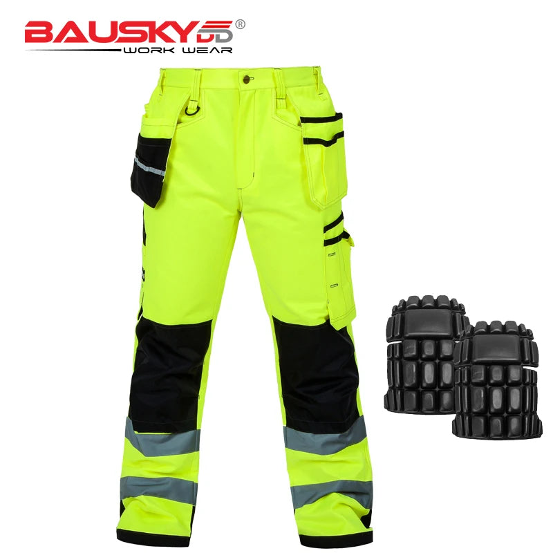 Men's Multi-Pocket Work Cargo Pants & Shorts | Polycotton Twill Mechanic Workwear — S to 3XL
