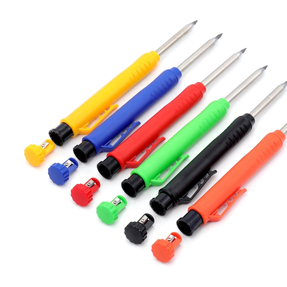 JOMPENS Carpenter Mechanical Pencil Set | 0.7mm Marking Pencil with 2 Boxes Lead Refills