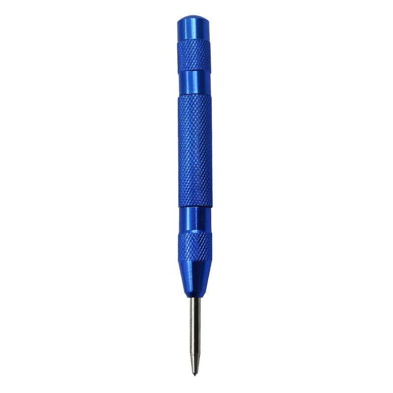 Pro Automatic Center Punch | Spring-Loaded Metal & Wood Marking Tool — 6 Colors