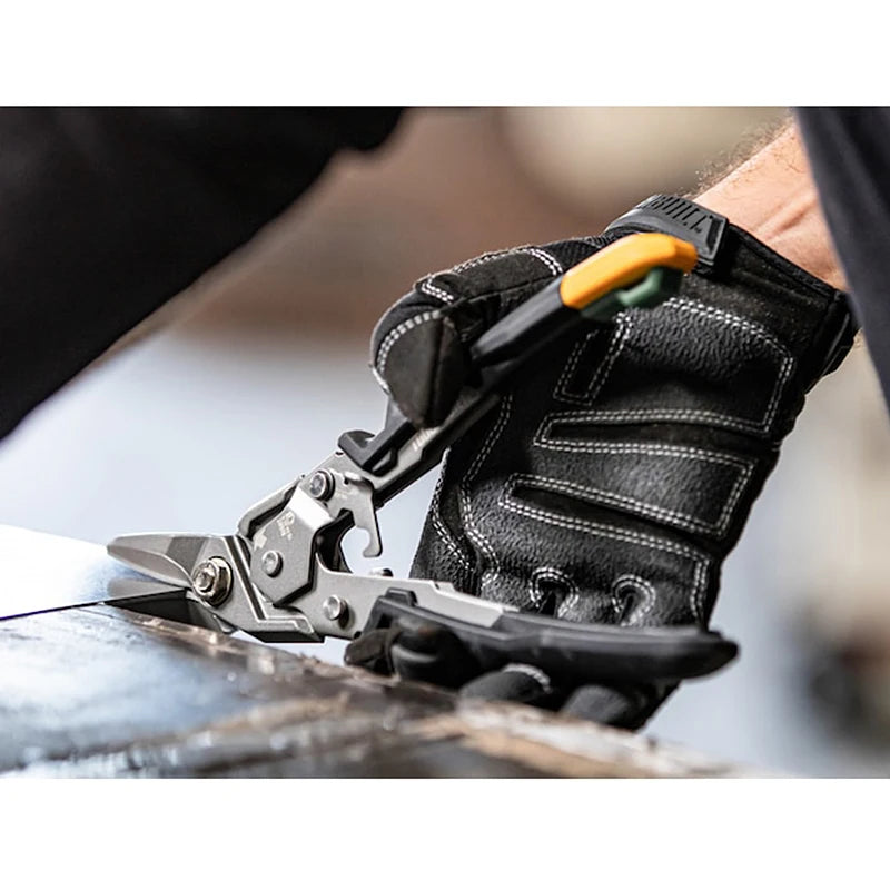 ToughBuilt Aviation Snips | Carbon Steel Cut Shears — Left, Right, Straight & Offset Long