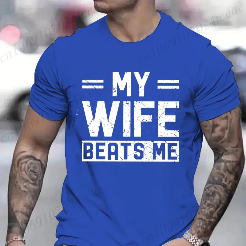 Men's Funny Husband Graphic T-Shirt | Short Sleeve Cotton Novelty Tee — S to 5XL