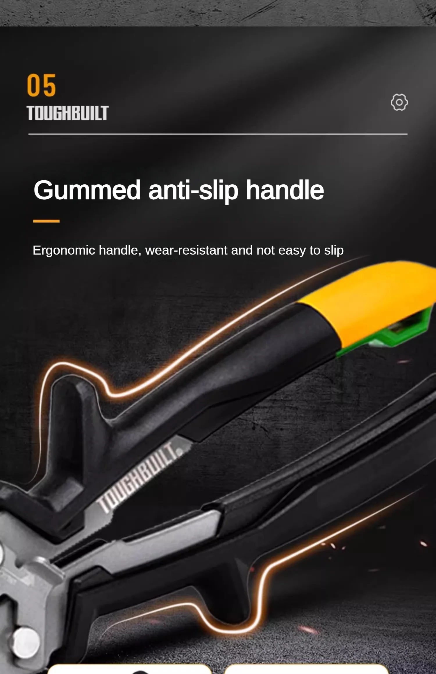 ToughBuilt Aviation Snips | Carbon Steel Cut Shears — Left, Right, Straight & Offset Long