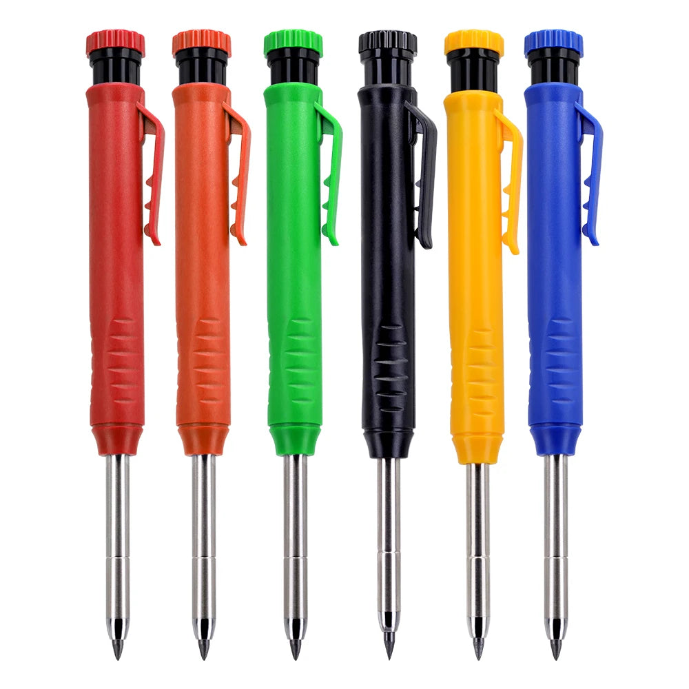 JOMPENS Carpenter Mechanical Pencil Set | 0.7mm Marking Pencil with 2 Boxes Lead Refills