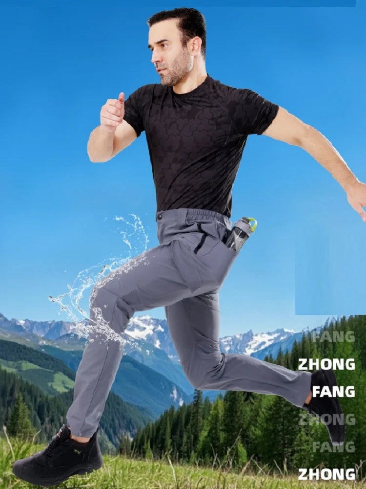 Men's Multi-Pocket Mechanic Work Pants | Wear-Resistant Cargo Trousers with Optional Kneepads — S to 3XL