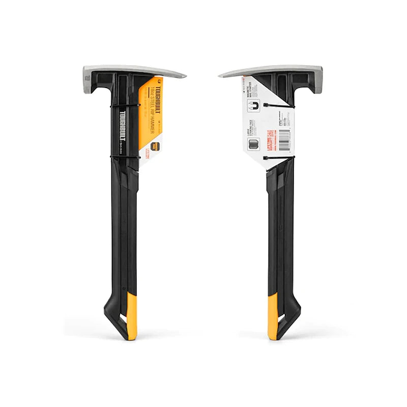 ToughBuilt Steel Rip Hammer | Titanium Steel Claw Hammer with Magnetic Nail Starter — 16 oz & 18 oz