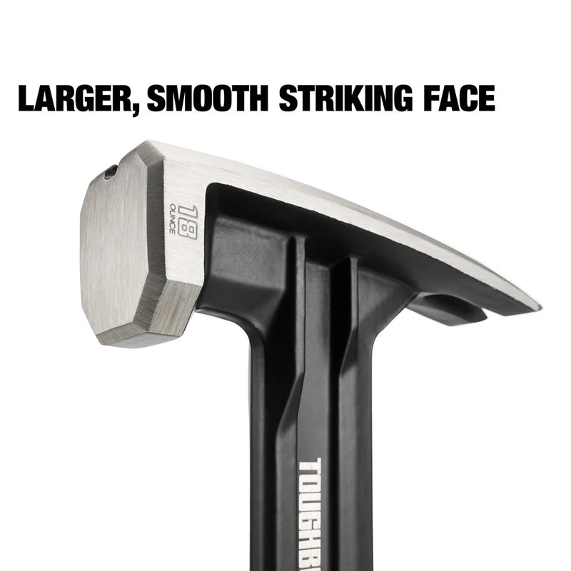 ToughBuilt Steel Rip Hammer | Smooth Face with Magnetic Nail Starter — 16 oz & 18 oz