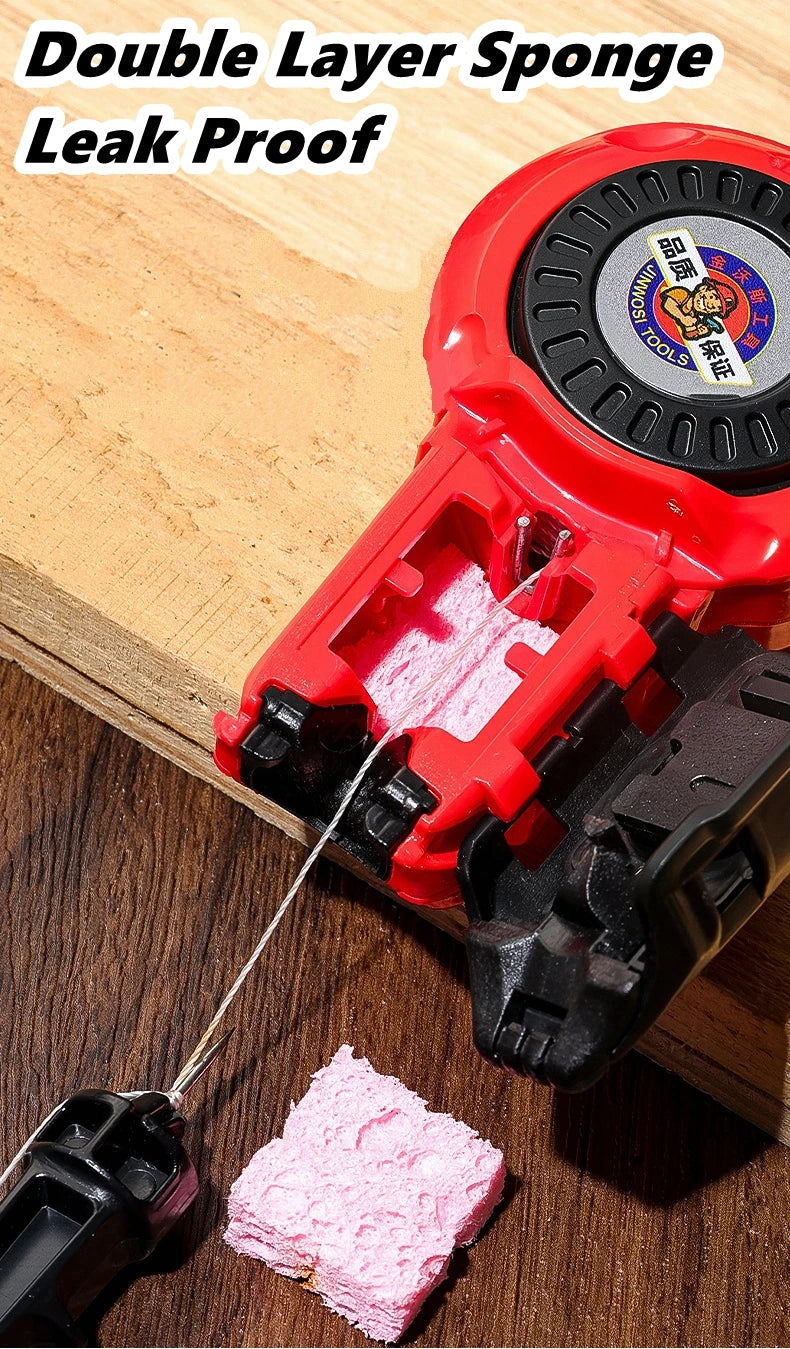 Pro Carpenter Ink Marker & Chalk Line | Manual Woodworking Layout Tool — Type A & Type B