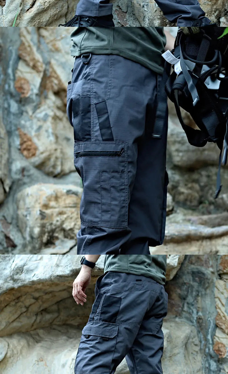 Pro Tactical Cargo Work Pants | Waterproof Multi-Pocket Trousers for Outdoor & Workwear
