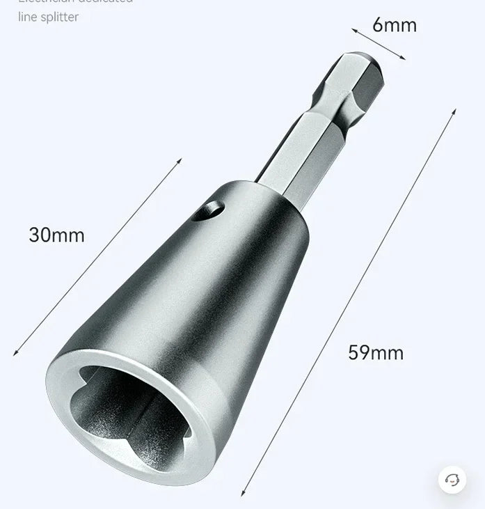 Stainless Steel Wire Twisting Tool for Power Drills | Electrician's 1/4" Hex Shank Cable Twister