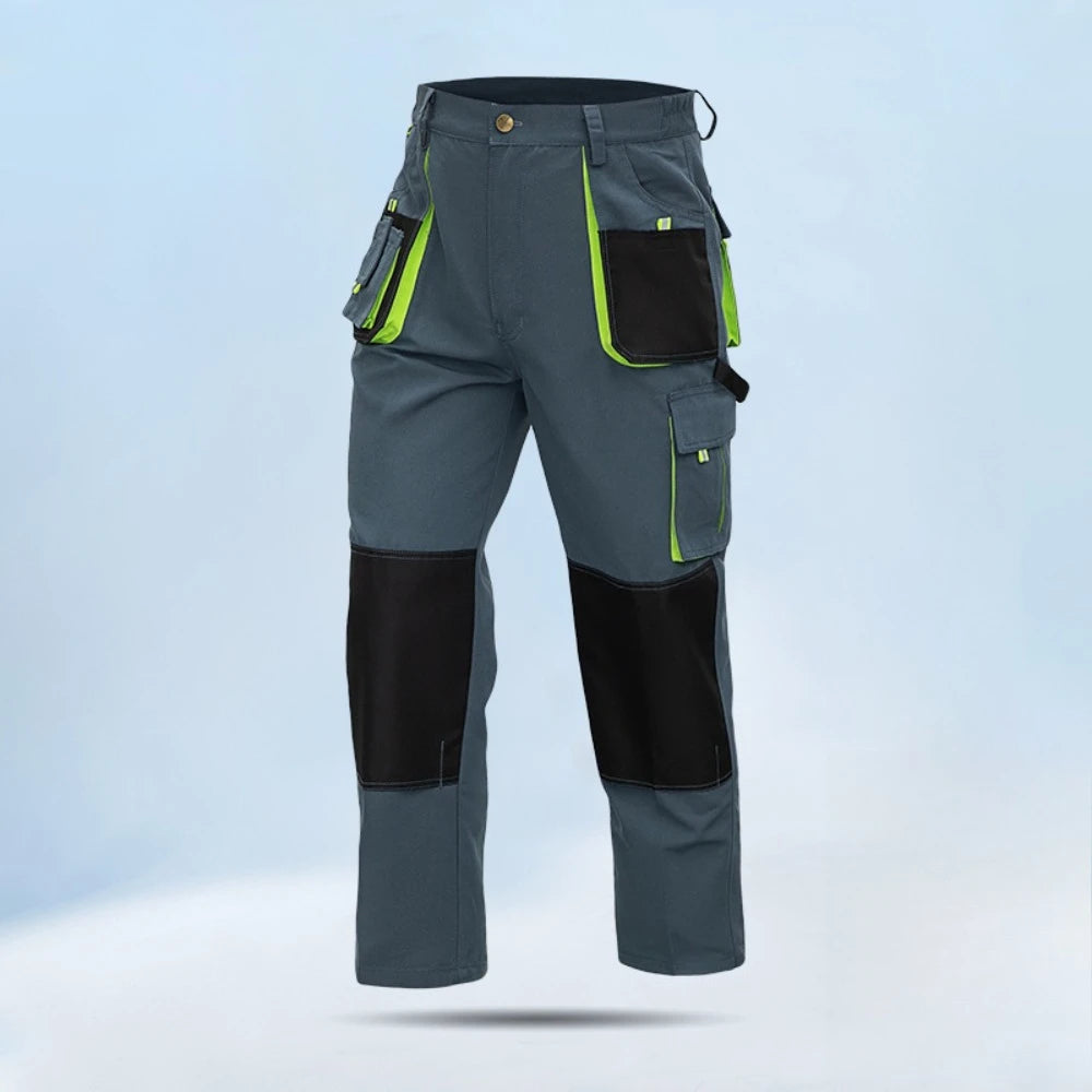 Pro Multi-Pocket Cargo Work Pants | Polycotton Safety Trousers for Construction & Factory