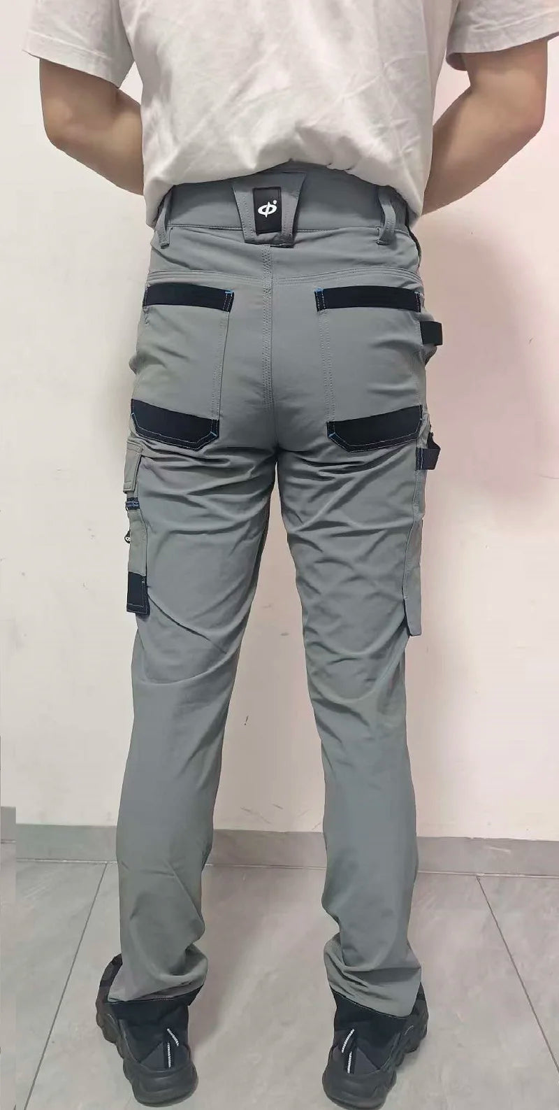 Men's Multi-Pocket Mechanic Work Pants | Wear-Resistant Cargo Trousers with Optional Kneepads — S to 3XL