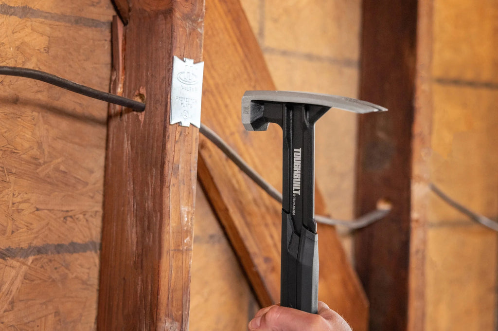 ToughBuilt Steel Rip Hammer | Titanium Steel Claw Hammer with Magnetic Nail Starter — 16 oz & 18 oz
