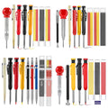 Pro Carpenter Pencil Set | Deep Hole Mechanical Marking Pencils for Woodworking & Construction