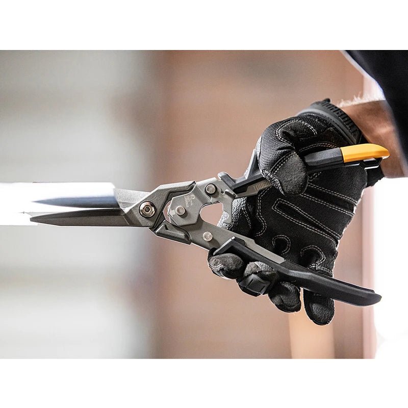 ToughBuilt Aviation Snips | Carbon Steel Cut Shears — Left, Right, Straight & Offset Long