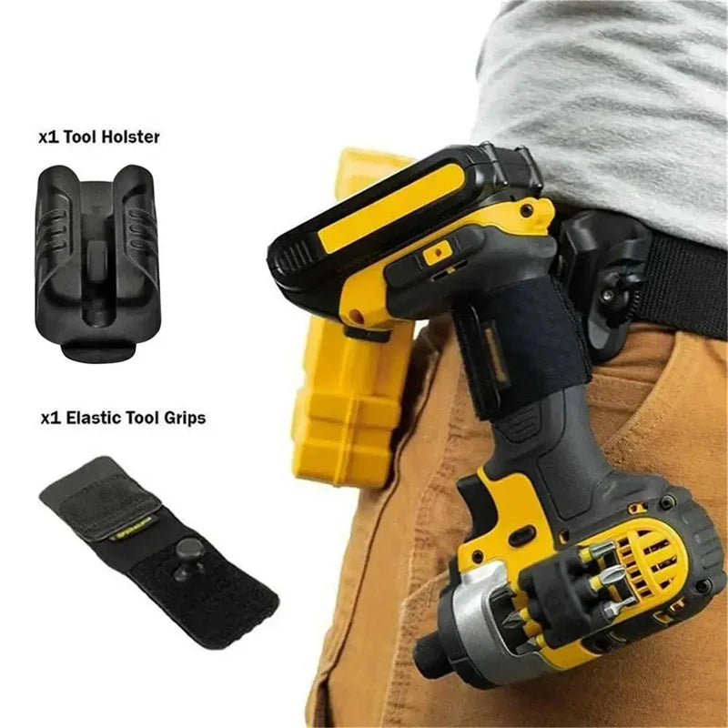 Pro Tool Holster | Multi-Function Belt Clip for Drill, Hammer & Wrench