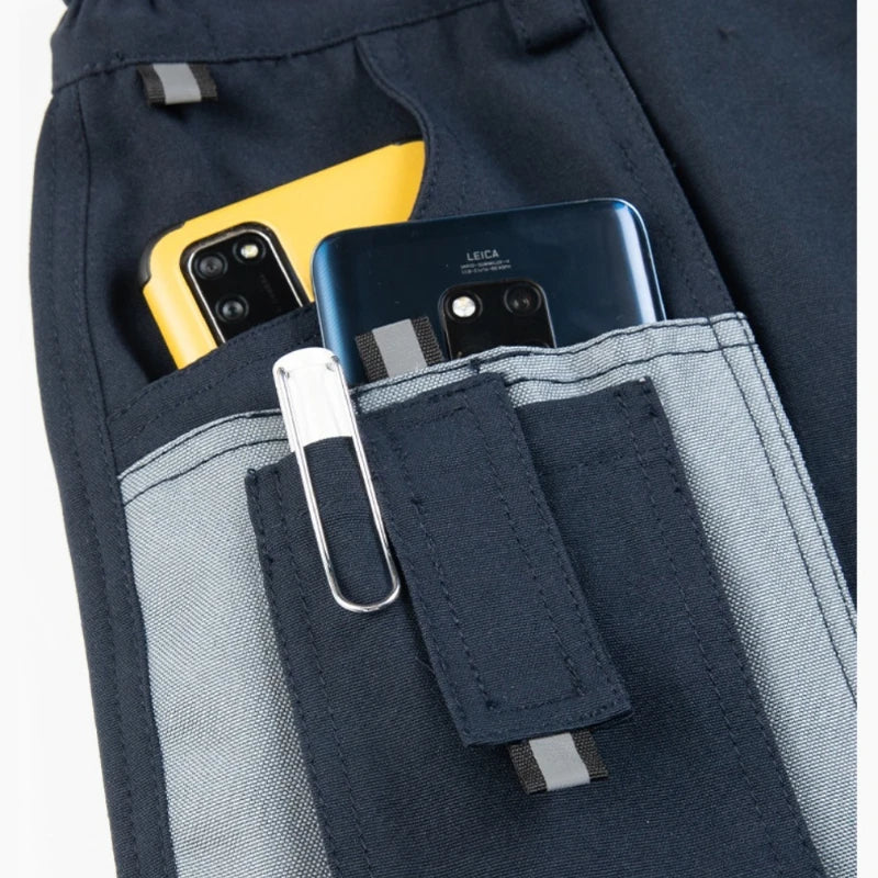 Pro Multi-Pocket Cargo Work Pants | Polycotton Safety Trousers for Construction & Factory