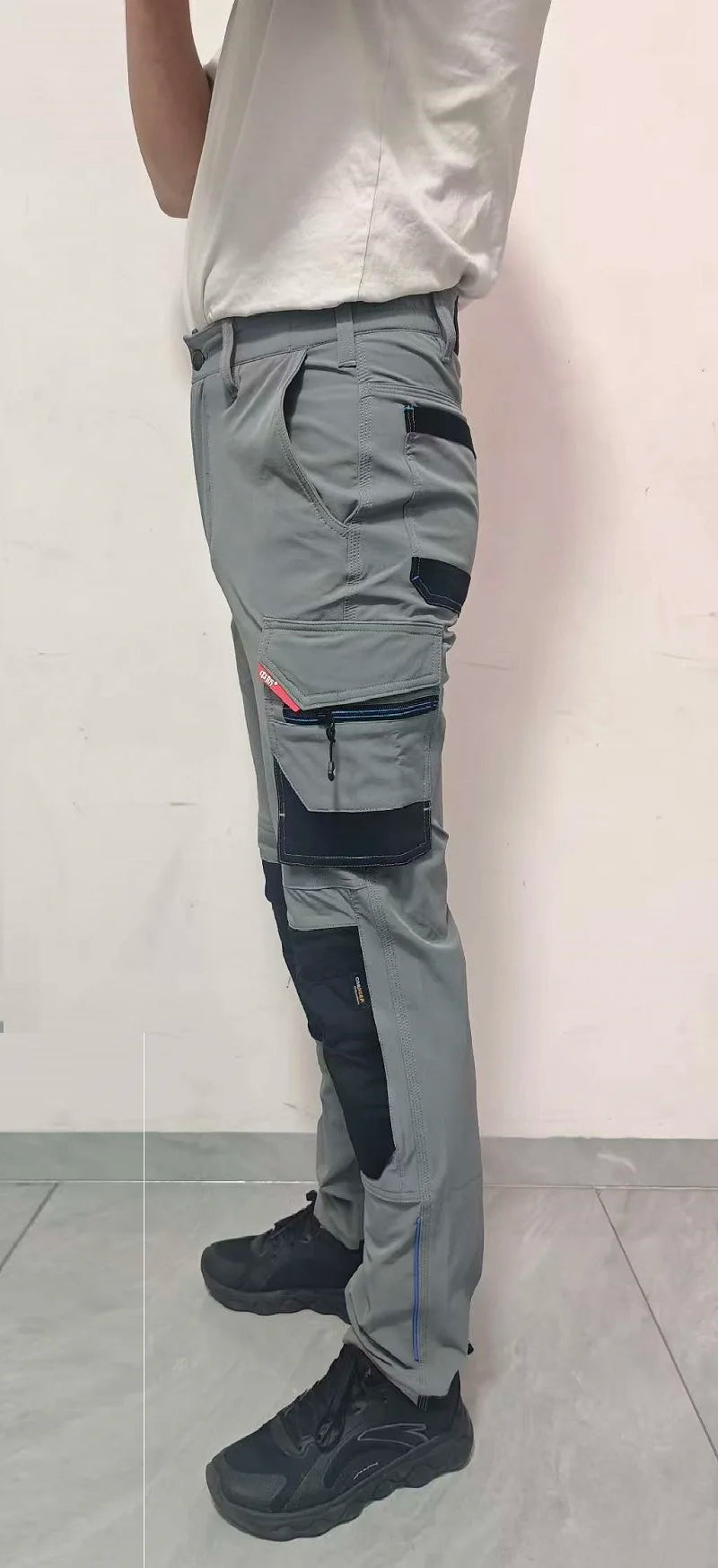 Men's Multi-Pocket Mechanic Work Pants | Wear-Resistant Cargo Trousers with Optional Kneepads — S to 3XL