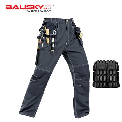 Men's Multi-Pocket Work Cargo Pants & Shorts | Polycotton Twill Mechanic Workwear — S to 3XL