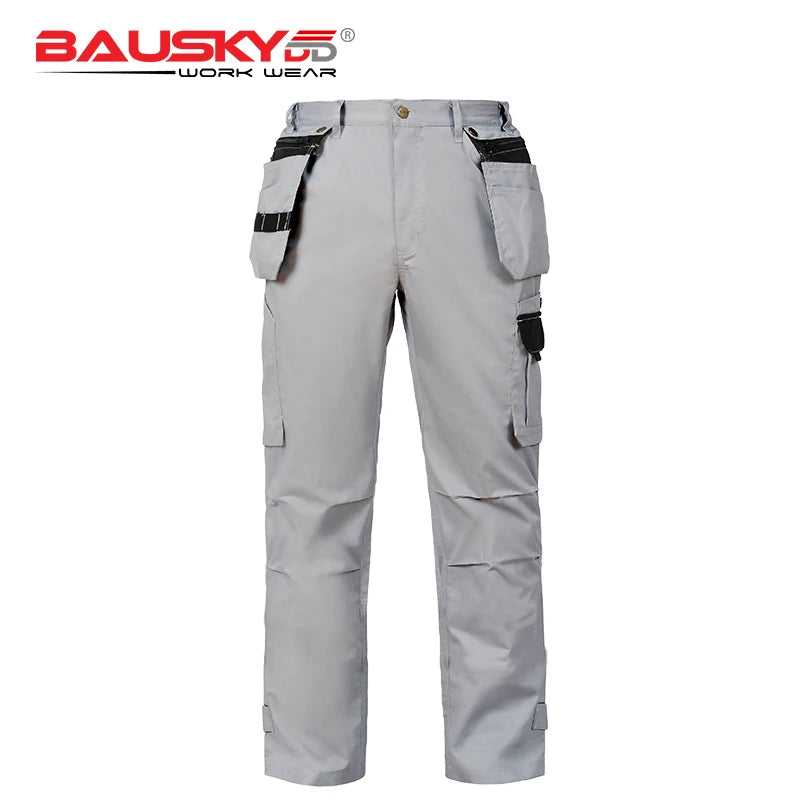 Men's Multi-Pocket Work Cargo Pants & Shorts | Polycotton Twill Mechanic Workwear — S to 3XL