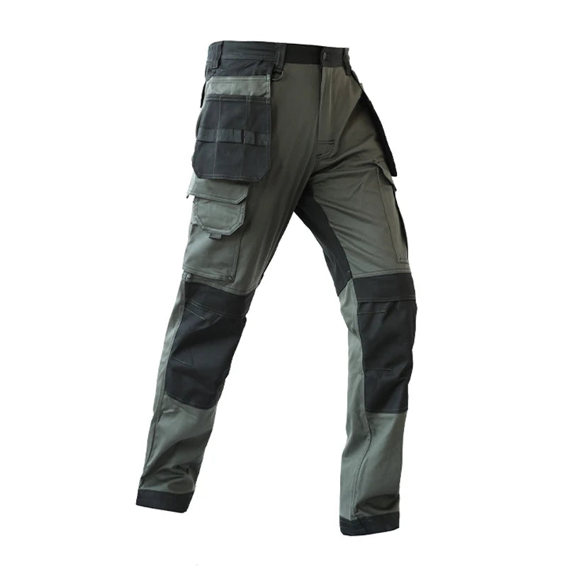 Pro Knee Pad Work Pants | Polycotton Twill Trousers with EVA Knee Pads & Reflective Tapes