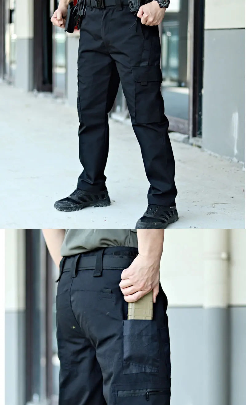 Pro Tactical Cargo Work Pants | Waterproof Multi-Pocket Trousers for Outdoor & Workwear