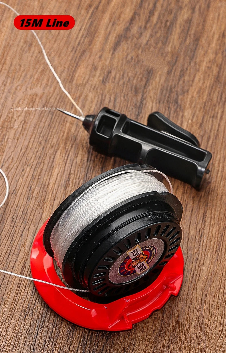 Pro Carpenter Ink Marker & Chalk Line | Manual Woodworking Layout Tool — Type A & Type B