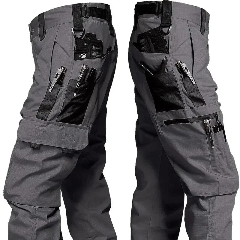 Pro Tactical Cargo Work Pants | Waterproof Multi-Pocket Trousers for Outdoor & Workwear