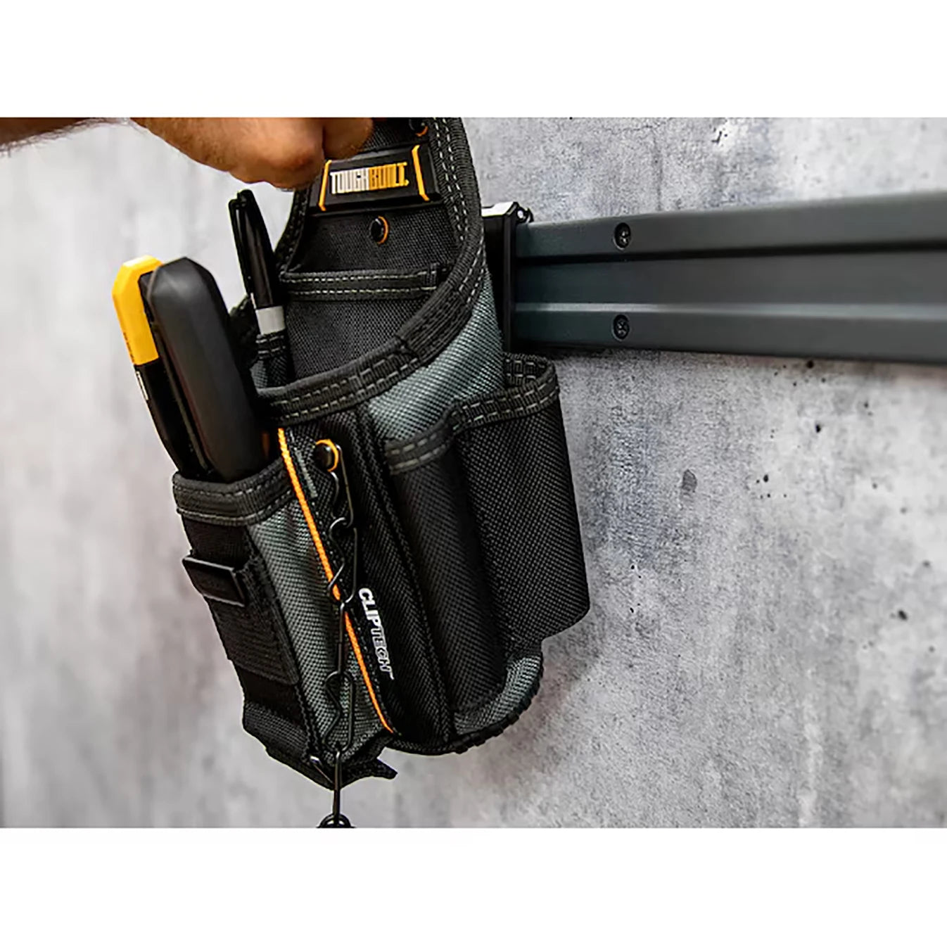 ToughBuilt Electrician Tool Pouch | 13-Pocket ClipTech Waist Bag with Kickstand | TBL-CT-434