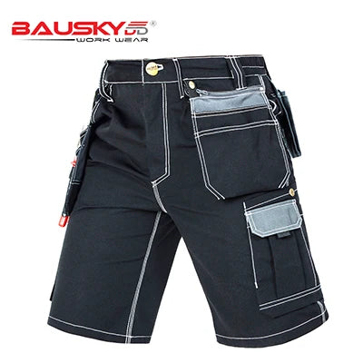 Men's Multi-Pocket Work Cargo Pants & Shorts | Polycotton Twill Mechanic Workwear — S to 3XL
