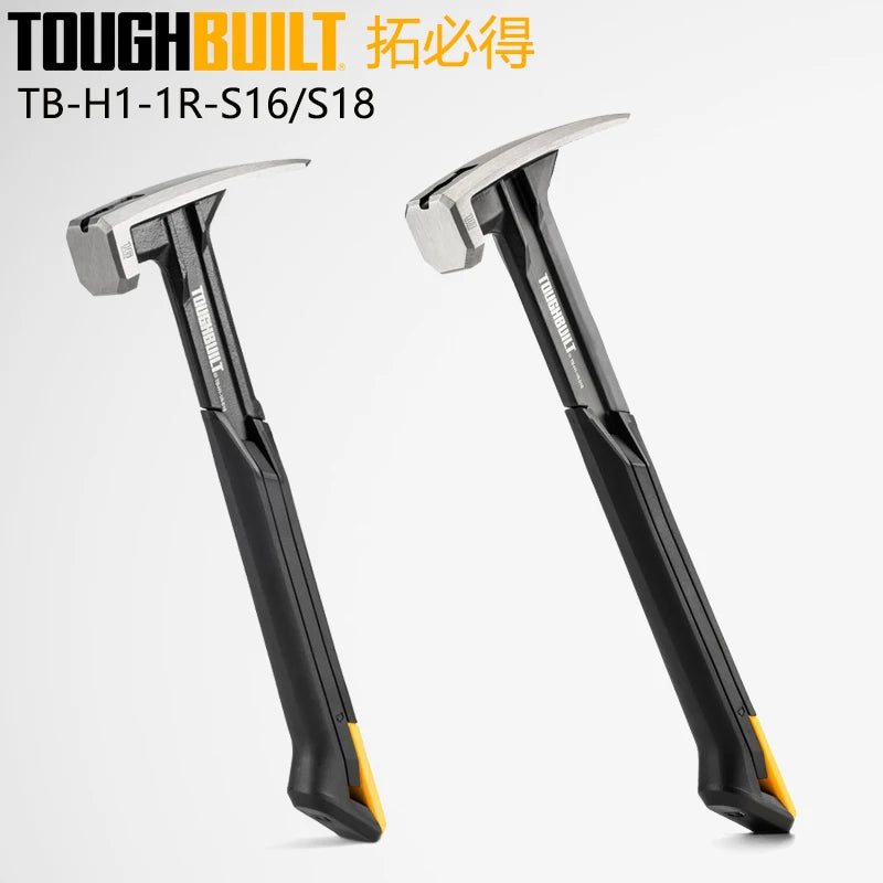 ToughBuilt Steel Rip Hammer | Smooth Face with Magnetic Nail Starter — 16 oz & 18 oz